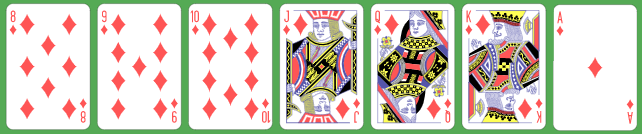 7 Card royal straight flush