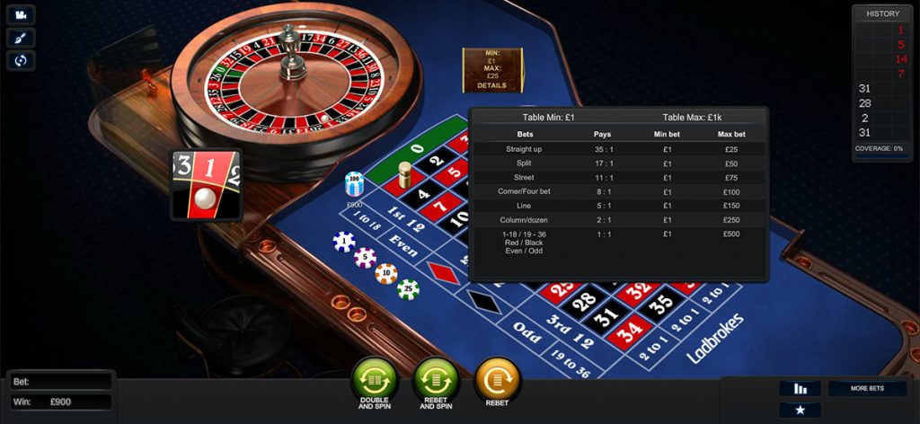 Playtech | Premium Roulette European Table Limits