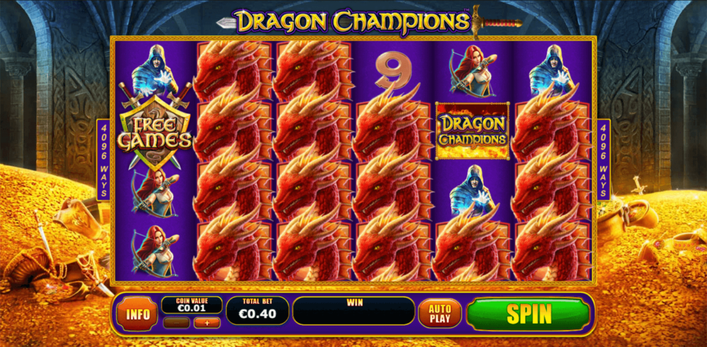 Dragon Champions Slot Screen