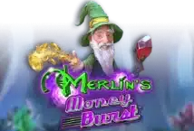 Image of the slot machine game Merlin’s Money Burst provided by 5Men Gaming