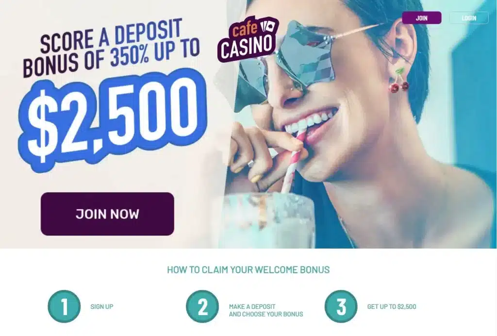 Cafe Casino Welcome Bonus With Steps To Claim It