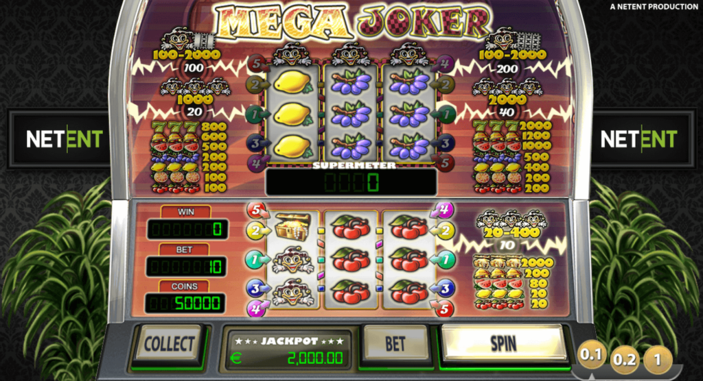 Mega Joker Slot Screen