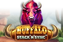 Image of the slot machine game Buffalo Stack ‘N’ Sync provided by hacksaw-gaming.