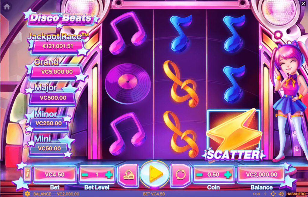 Disco-Beats-Slot-Screen
