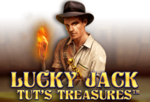 Image of the slot machine game Lucky Jack Tut’s Treasures provided by Red Rake Gaming
