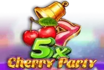 Image of the slot machine game 5x Cherry Party provided by Wazdan