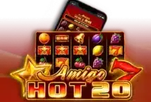 Image of the slot machine game Amigo Hot 20 provided by Amigo Gaming