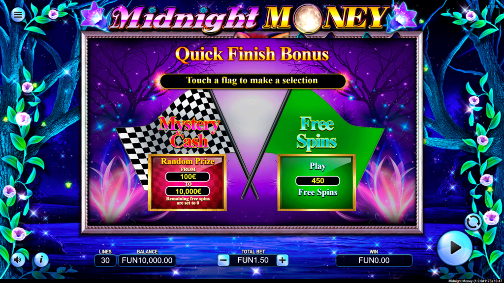 Mindight Money Quick Finish Bonus