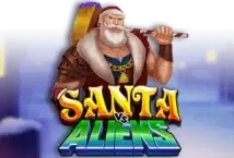 Image of the slot machine game Santa vs Aliens provided by Iron Dog Studio