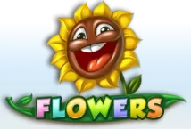 Image of the slot machine game Flowers provided by ruby-play.