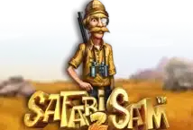 Image of the slot machine game Safari Sam 2 provided by Kalamba Games