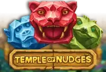 Image of the slot machine game Temple of Nudges provided by woohoo-games.