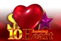 Image of the slot machine game 10 Burning Heart provided by amusnet-interactive.