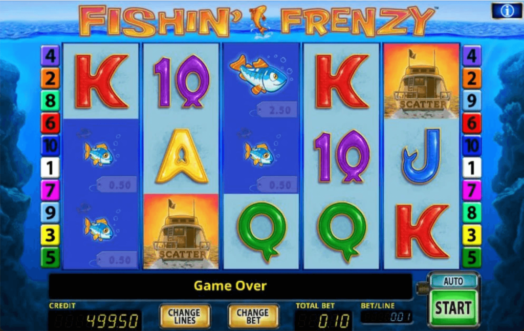 Fishin Frenzy Slot Screen