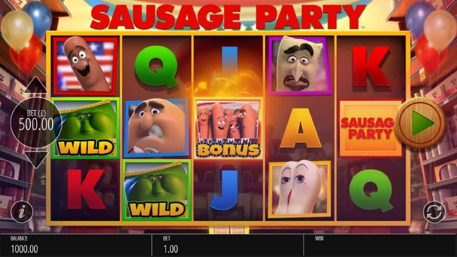 Sausage Party Slot Screen