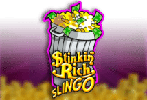 Image of the slot machine game Stinkin Rich Slingo provided by Gaming Realms