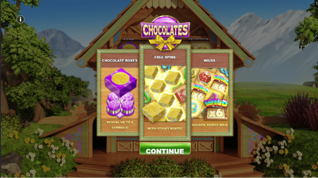 Chocolates Free Spins Feature 