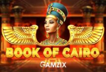 Image of the slot machine game Book of Cairo provided by Gamzix