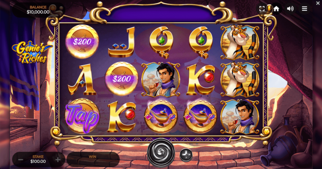 Genies Riches Slot Screen