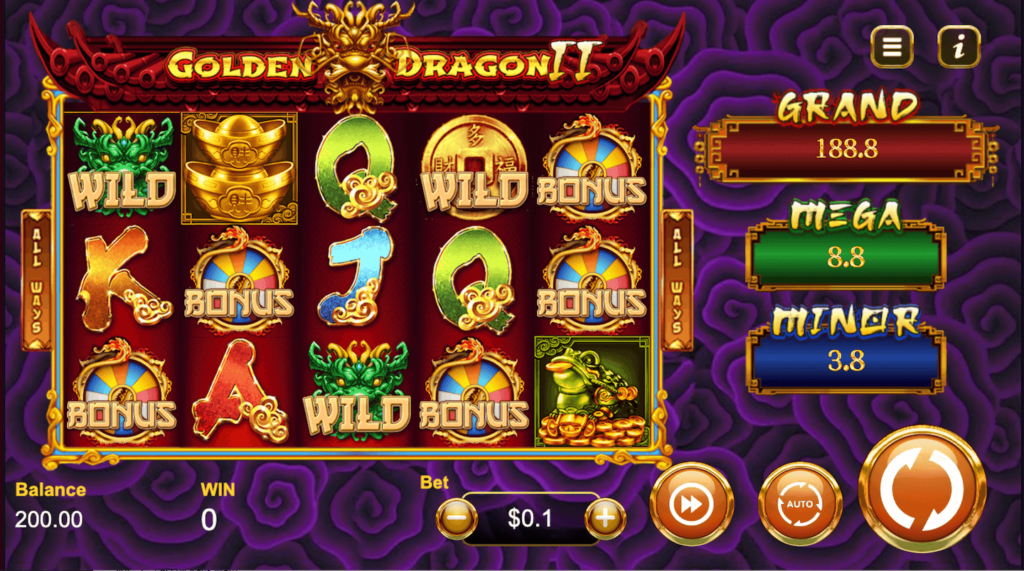 Golden Dragon Ii Slot Screen