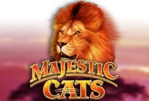 Image of the slot machine game Majestic Cats provided by woohoo-games.