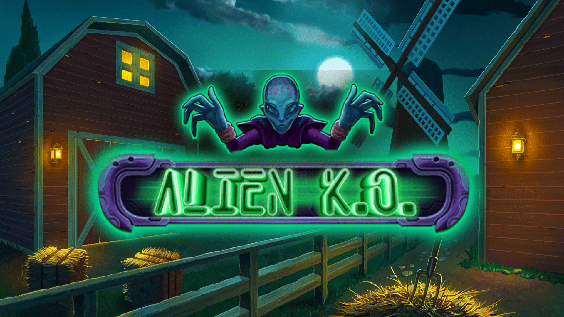 Image Of The Slot Machine Game Alien K.o. Provided By Green Jade Games