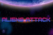 Image of the slot machine game Aliens Attack provided by Bet2tech