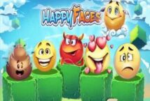 Image of the slot machine game Happy Faces provided by 888 Gaming