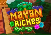 Image of the slot machine game Mayan Riches Rockways provided by Leander Games