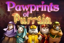 Image of the slot machine game Pawprints of Purrsia provided by Hacksaw Gaming