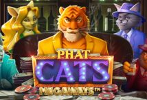 Image of the slot machine game Phat Cats Megaways provided by Kalamba Games