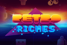 Image of the slot machine game Retro Riches provided by Blue Guru Games