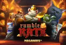 Image of the slot machine game Rumble Ratz Megaways provided by Amusnet Interactive