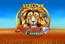 Image of the slot machine game Stellar Jackpots Serengeti Lions provided by Realtime Gaming