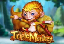 Image of the slot machine game Triple Monkey provided by GameArt