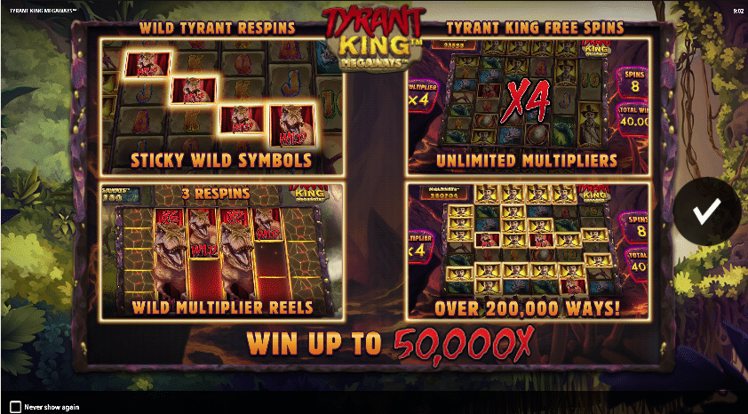 Tyrant King Megaways Bonus Features