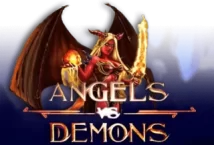 Image of the slot machine game Angels vs Demons provided by Thunderspin