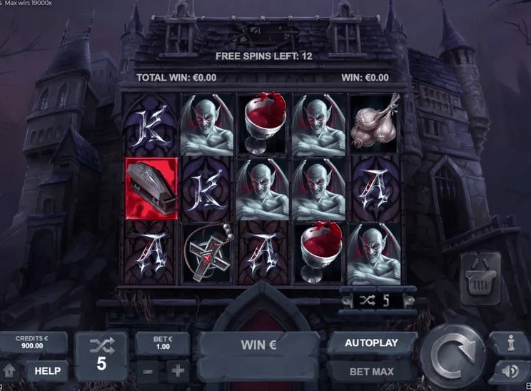 Book Of Vampires Blood Free Spins