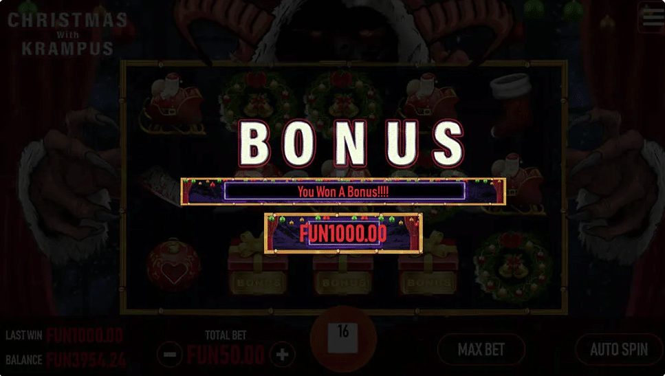Christmas With Krampus Slot Free Spins