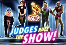 Image of the slot machine game Judges Rule the Show provided by elk-studios.