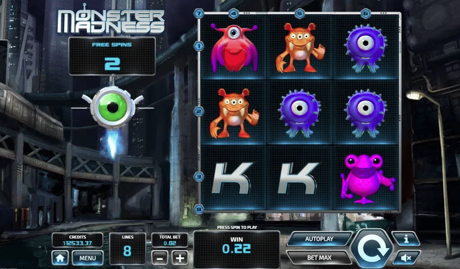 Monster Madness Free Spins