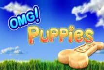 Image of the slot machine game OMG! Puppies provided by Betsoft Gaming