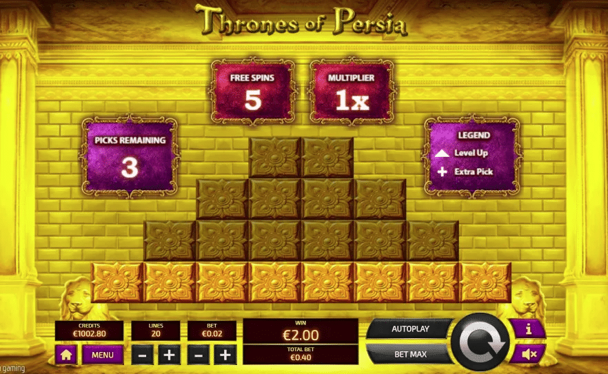 Thrones Of Persia Free Spins