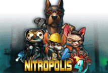 Image of the slot machine game Nitropolis 4 provided by Mascot Gaming