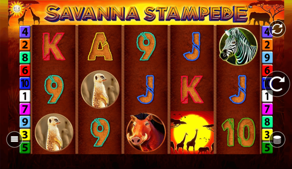 Savanna Stampede Slot Screen