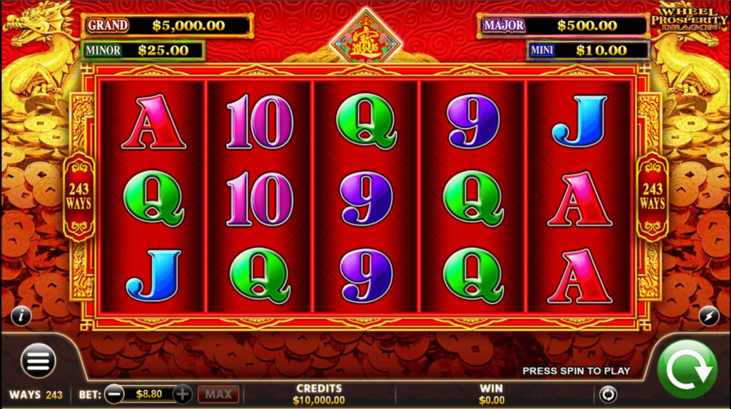 Wheel Of Prosperity Dragon Slot Screen