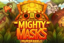 Image of the slot machine game Mighty Masks provided by Hacksaw Gaming