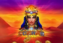 Image of the slot machine game Scarab Link provided by Amigo Gaming
