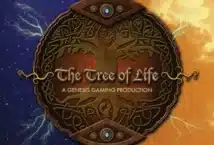 Image of the slot machine game The Tree of Life provided by Red Tiger Gaming