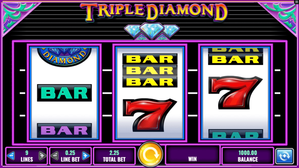 Triple Diamond Slots Screen